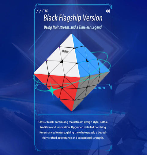 Diansheng Magnetic FTO (Face-turning octahedron) Black Internal