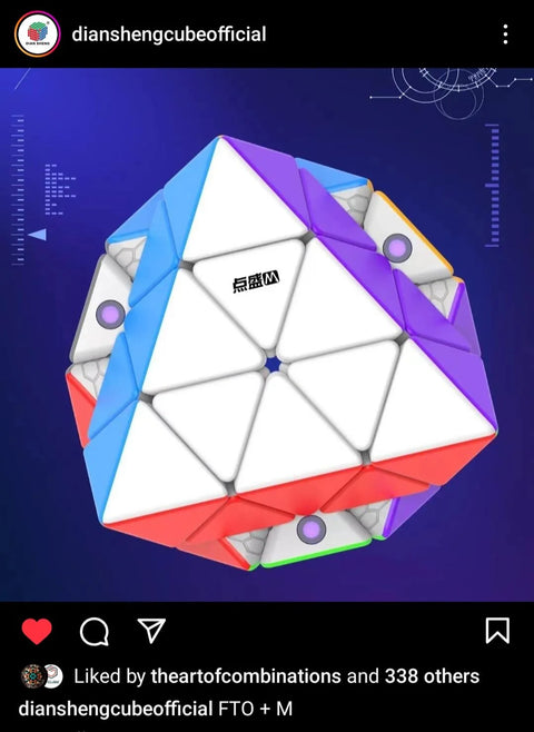 Diansheng Magnetic FTO (Face-turning octahedron) Primary Internal