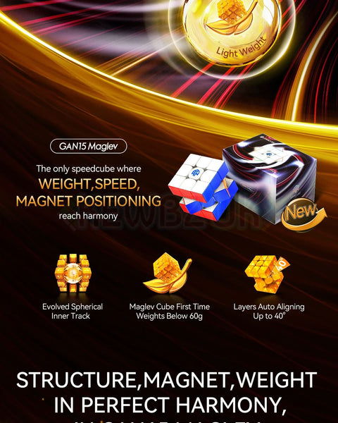 3x3x3 GAN 15 Maglev UV Magnetic