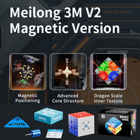 3x3x3 Moyu Meilong 3M V2 Magnetic